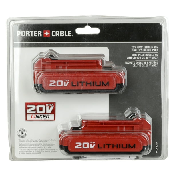 PorterCable PCC680LP 20V LithiumIon Battery (2Pack)