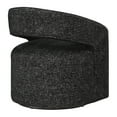 thumbnail image 5 of Devin Swivel Chair in Midnight Black Fabric, 5 of 8
