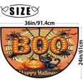thumbnail image 2 of KKFEN-Halloween Cat Spider Pumpkin Moon Half Round Door Mat, Non-Slip Entrance Welcome Mat for Indoor Semi Circle Bathroom Floor Rugs Outdoor Mats House Heavy Duty Doormat for Kitchen Living Room 36x, 2 of 4