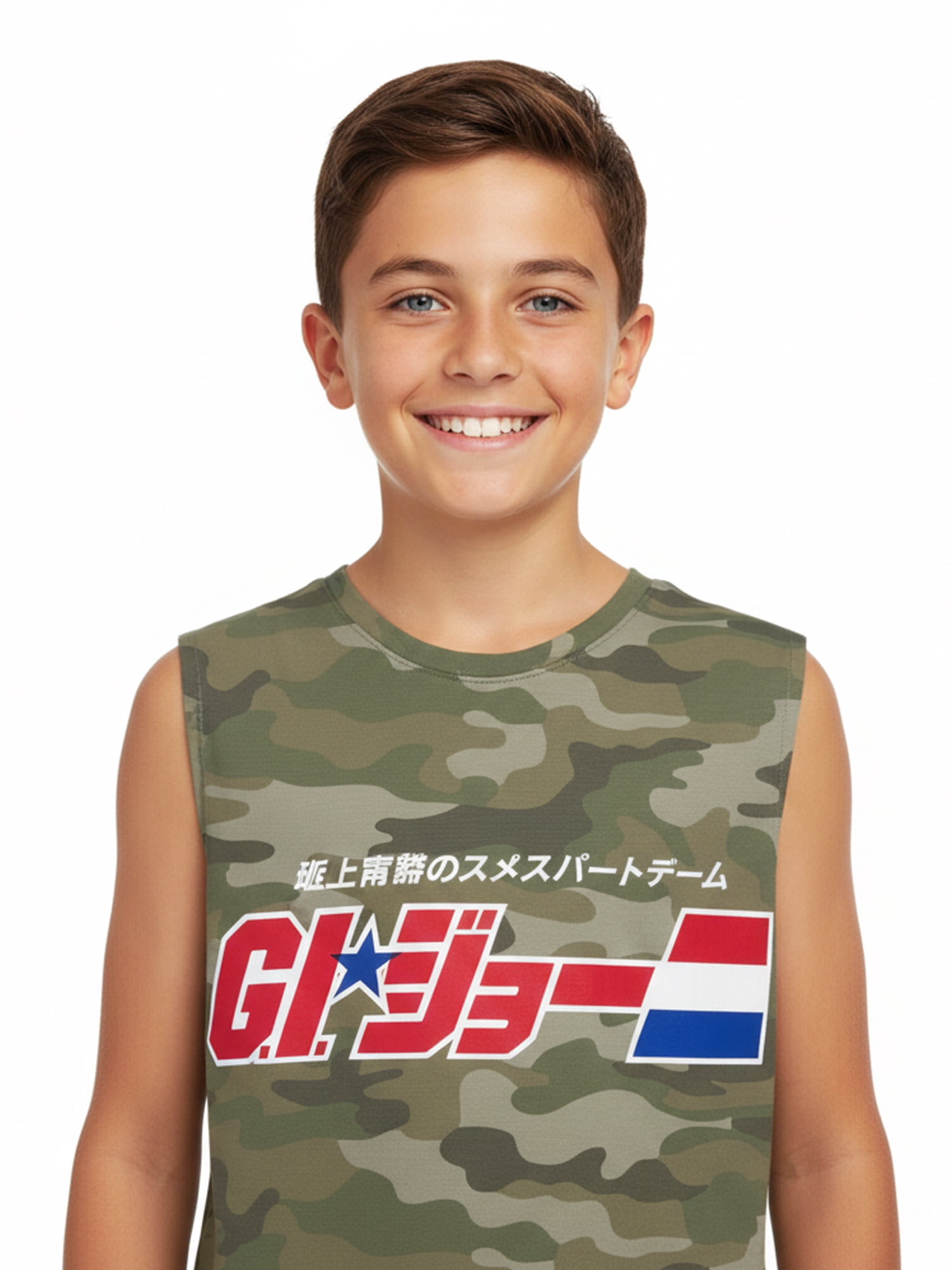 G.I. Joe Boys GI Joe Surf Team Graphic Muscle Tank Top, Sizes 4-18