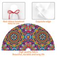 thumbnail image 3 of KLL 36" Christmas Tree Skirt Mandala Xmas Tree Skirts Mat for New Year Xmas Holiday Party Indoor Outdoor Home Decoration, 3 of 5