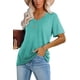 thumbnail image 2 of Camiseta Básica de Manga Corta con Cuello en V para Mujer Lunivop, 2 of 3