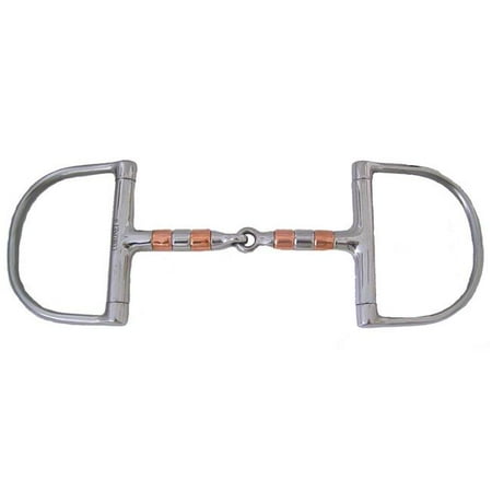 Large Copper Horse - Coronet Large Dee Copper Roller Mouth Bit