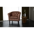 thumbnail image 1 of vidaXL Fauteuil Tonneau Brun en Similicuir, 1 of 4