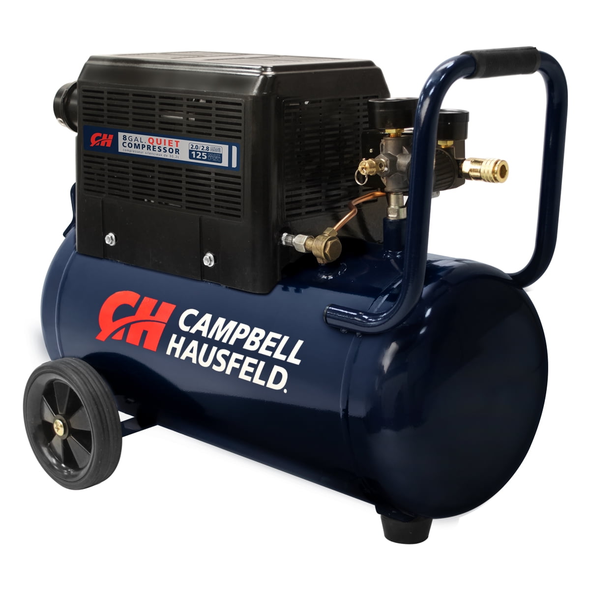 Campbell Hausfeld 8-Gallon Quiet Hot Dog Air Compressor DC080510