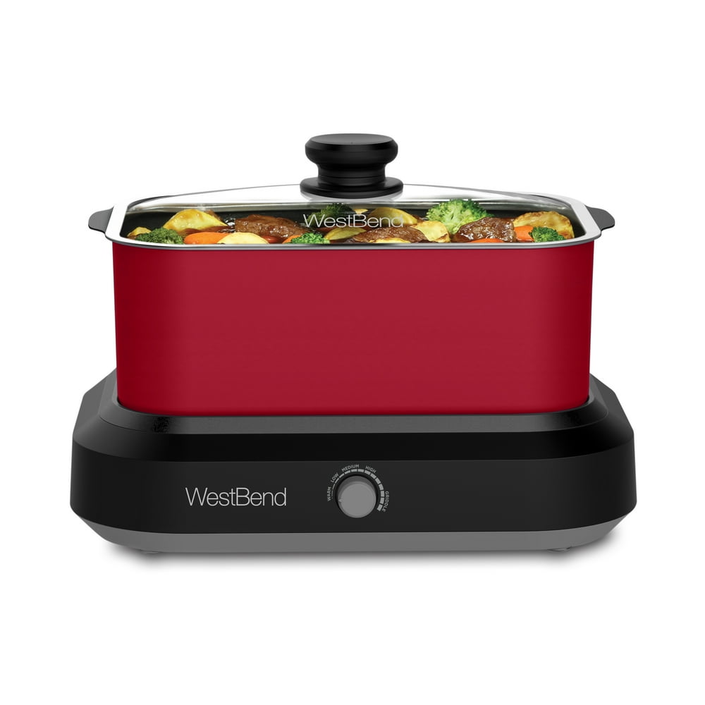 West Bend 87905R 5Quart Large Capacity NonStick Versatility Slow