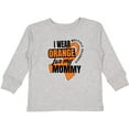 thumbnail image 3 of Inktastic I Wear Orange For My Mommy Multiple Sclerosis Awareness Boys or Girls Long Sleeve Toddler T-Shirt, 3 of 5