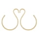 thumbnail image 1 of Multi-functional Scarf Storage Rack For Wardrobe Organizing Items With Simple Design In Golden Color Measured At 24X17.8X0.8CM And 2Pcs, 1 of 5