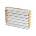 thumbnail image 1 of Dumpling Box Refrigerator Organizer Stackable Storage with Lids and Handle, Portable Multi Layer Quick Frozen (6 Layer-Yellow), 1 of 5