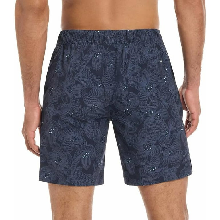 Hurley Men's Swim Trunks Size L Large Dark Blue Hibiscus Floral