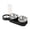 Black, variant on 10x6.3x5.7 Inch 2 in 1 Pet Bowl, Cat Food and Water Bowl Set, Stainless Steel Cat Food Bowls, Pet Dish and Automatic Water Dispenser Feeding Station for Small or Medium Sized Dogs