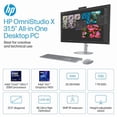 thumbnail image 2 of HP - OmniStudio X - Copilot+ PC - 31.5" 4K UHD AiO w/ Adjustable Height - Intel Core Ultra 7 258V '24 - 32GB Memory - 1TB SSD - Meteor Silver, 2 of 5