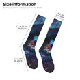 thumbnail image 2 of Susaid Modern Colorful Eyes Print Thermal Winter Socks for Men and Women, Warm Crew Hiking Socks, for Boots and Outdoor Activities, 2 of 6