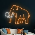 thumbnail image 5 of Handmadetneonsign Mammoth Neon Sign, Mammoth Animal Wall Art Decor, Mammoth Wild Life Wall Decor, 5 of 5
