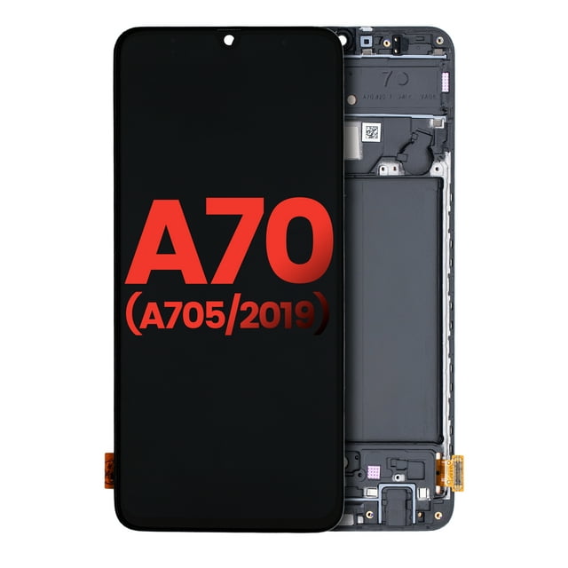 Esource Parts Samsung Galaxy A70 OLED Assembly With Frame Replacement Aftermarket Plus