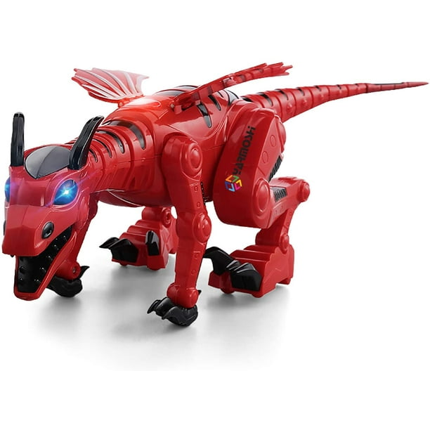 YARMOSHI Battery Operated Walking Dragon Robot Toy for ...