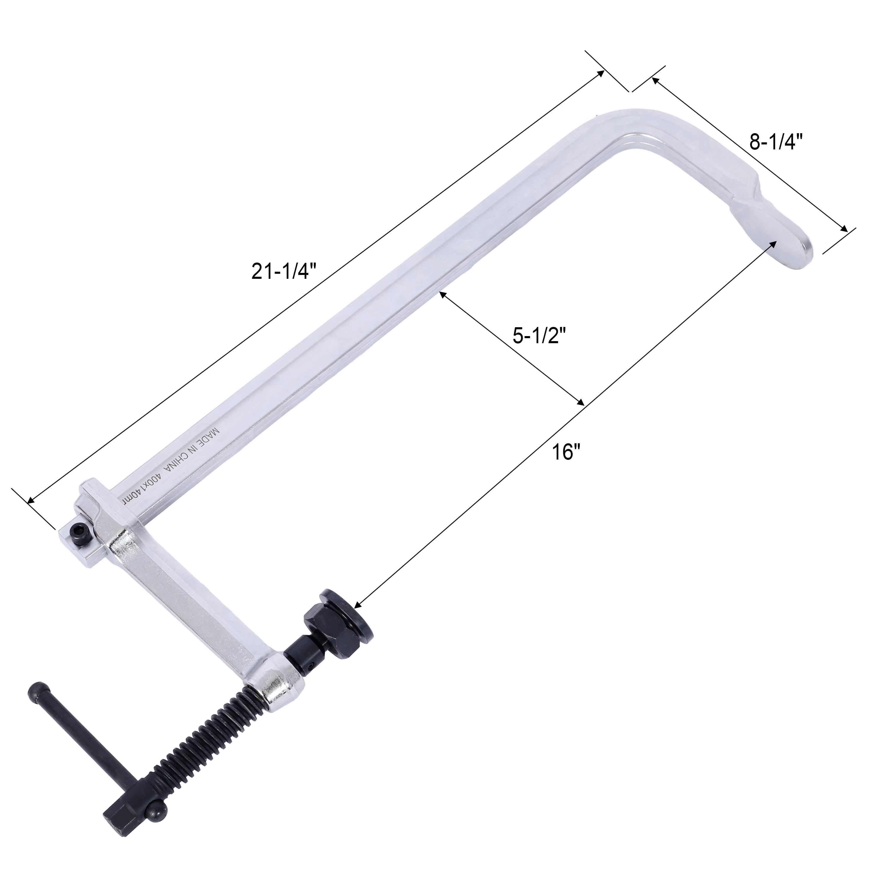 Heavy-Duty F-Clamp, Removable Swivel Pad, Deep Throat F Clamp 5-1/2", Heavy Duty Bar Clamp for Welding,5 1/2"
