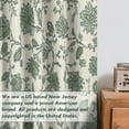 thumbnail image 6 of DriftAway Linen Floral Paisley Loden Green Blackout Curtains for Bedroom 102 Inch Length 2 Panels Lined Back Tab Rod Pocket Window Drapes Thermal Farmhouse Country Jacobean Curtains, 6 of 8