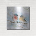 thumbnail image 3 of Luxe Metal Art 'Bluebird Pair in Spring' by Katrina Pete, Metal Wall Art, 36"x36", 3 of 9