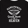 thumbnail image 4 of Inktastic Handpicked for Earth By My Great Aunt in Heaven Boys or Girls Long Sleeve Toddler T-Shirt, 4 of 5