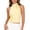 Beige, variant on Turtleneck Cropped Tank Tops for Women Satin Backless Loose Fit Sleeveless T Shirts Elegant Solid Halter Tees Tops Shirts Beige M