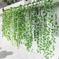 thumbnail image 5 of QHUDLV Artificial Plants Decor Green Silk Hanging Vines Fake Leaf Garland Leaves Party Room Garden Decoration For Wedding, 5 of 9