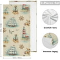 thumbnail image 2 of Nautical Anchor Steering Wheel Hand Towels 2 PCS, Watercolor Lighthouse Summer Kitchen Towel Ultra Soft and Highly Absorbent,Decorative Fingertip Face Towel for Bathroom Hotel, 28.3"x14.4", 2 of 5