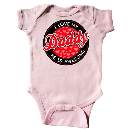 

Inktastic I love my daddy Gift Baby Boy or Baby Girl Bodysuit