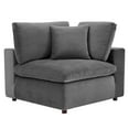 thumbnail image 4 of Modway Commix 5-Piece Down Filled Overstuffed Performance Velvet Sectional Sofa in Gray, 4 of 10