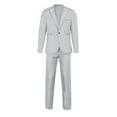 thumbnail image 3 of Puntoco Mens Clothing Clearance,Men'S Suit Jacket + Suit Pants Two-Piece Suit Gray, 3 of 5