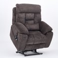thumbnail image 4 of Senior Electric Lift Recliner Chair with Heating & Massage, 180° Flat Lay, Dual OKIN Motors, 2 Cup Holders & Remotes, High-Density Foam Comfort, 4 of 9