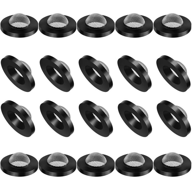 Arandelas de manguera de filtro de acero inoxidable, 20 piezas, Kit de reparación de arandela de pantalla de manguera de entrada para lavadora de 5/8 pulgadas y jardín de 3/4 pulgadas