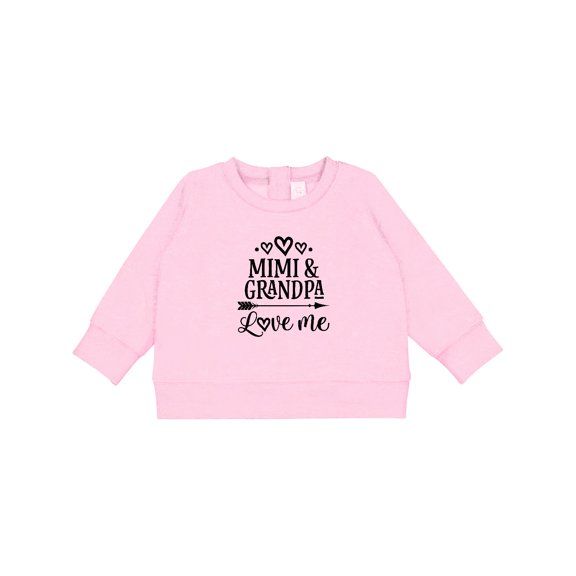 Inktastic Mimi and Grandpa Love Me Baby Sweatshirt