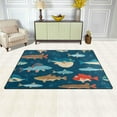 thumbnail image 3 of Dreamtimes Lightweight Soft Area Rugs 60 x 39 inch (5'x 3'3"), Colorful Fishes Floor Mat for Kids Playing Room Hardwood Floor Living Room Nursery Rugs, 3 of 6