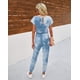 thumbnail image 3 of Mono PRETTYGARDEN Tie Dye Azul Hombros Descubiertos Talla L, 3 of 5