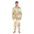 thumbnail image 3 of FORMRS Onesies Pajama for Adults Unisex Hoodie Winter Jumpsuit One Piece Sleepwear, Sizes S-2XL, Beige Clouds, 3 of 7