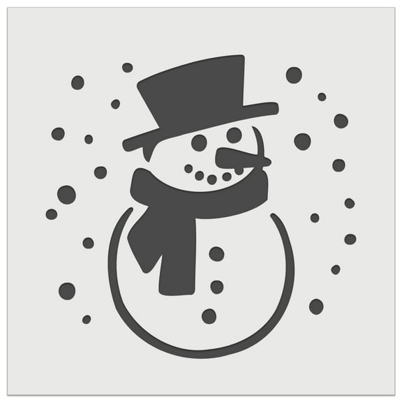 Winter Snowman DIY Cookie Wall Craft Stencil - 5.5 Inch
