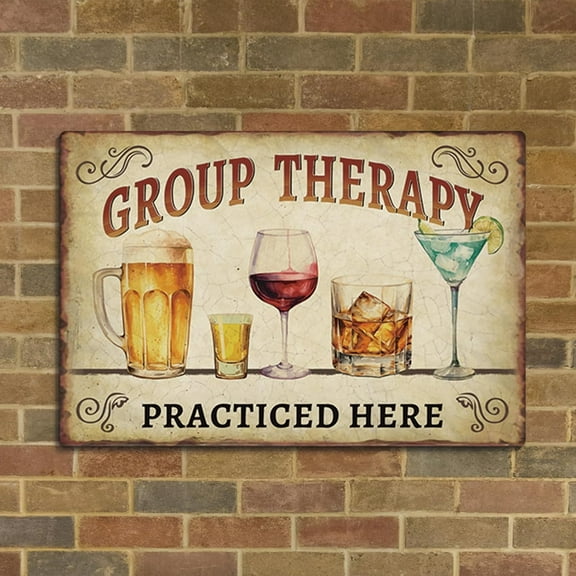 Retro Metal Bar Sign - Humorous Home Bar Decor, Beer Whiskey Wine Vintage Tin Sign For Living Room Man Cave Cafe Bar Club Office Home Wall Decor 6 X 8 Inch