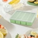 thumbnail image 5 of Molde grande de silicona para cubitos de hielo con tapa | Bandeja de fácil liberación y grado alimentario | Caja de almacenamiento de hielo reutilizable y a prueba de fugas para congelador | Hace, 5 of 6