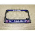 thumbnail image 4 of [Officially Licensed Product] - Motorcycle Metal License Plate Frame with U.S. Army 82nd Airborne Division Design - Black, 4 of 8