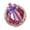 H-I, variant on Patriotic Wreath, 4th of July Patriotic Wreath, Red White Blue Independence Day Wreath for Front Door, Star and Stripe Rattan Vine Circle for Adult Home Party and Memorial Day Decoration