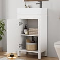 thumbnail image 2 of EDTara Small-Space 16 Inch Bathroom Vanity, Single Storage Cabinet With Integral Basin and Soft-Close Door, 2 of 7
