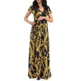 thumbnail image 2 of Maternity and Nursing Short Sleeve Chain Print Dress with Tie Belt, 2 of 4