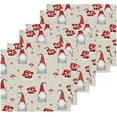 thumbnail image 3 of SKYSONIC Christmas Gnome Washcloths Set of 4, Highly Absorbent Soft Cotton Fingertip Towels for Bathroom, Kitchen, Gym, Spa, Home Decor, 12 x 12 Inch, 3 of 7