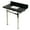 Black Granite / Polished Nickel, variant on Kingston Brass KVPK36KSQ0 Monarch 36" Black Granite Console Sink with Stainless Steel Legs (8-Inch, 3-Hole), Black Granite/Matte Black