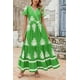 thumbnail image 4 of Vestido largo PRETTYGARDEN para mujer 2025, verano, floral, verde y blanco, 4 of 8