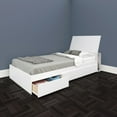 Nexera Blvd 3 Drawer Storage Platform Bed White