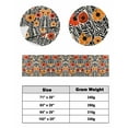 thumbnail image 6 of Xipuska Orange Spring Floral Bed Runners for Twin Size Bed, Decorative Bed Throws for Foot of Bed, Black Botanical Summer Leaf Bed Runner Sofa Throw Bedding Scarf Protector Slipcover/Hotel, 6 of 6