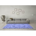 thumbnail image 3 of Ahgly Company Indoor Rectangle Oriental Blue Modern Area Rugs, 7' x 10', 3 of 4