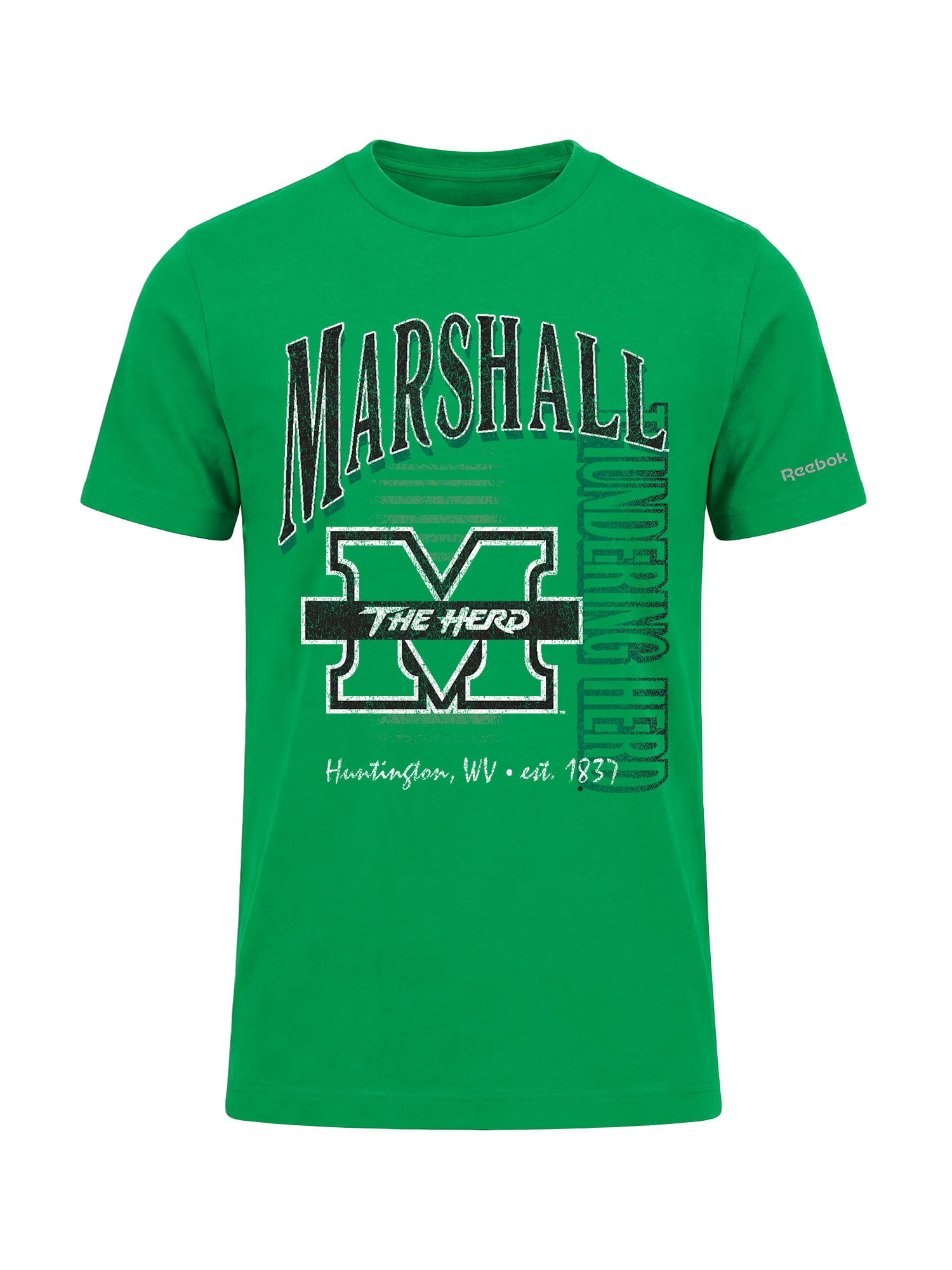 Marshall Thundering Herd Reebok Mens Crew Neck Short Sleeve T-Shirt